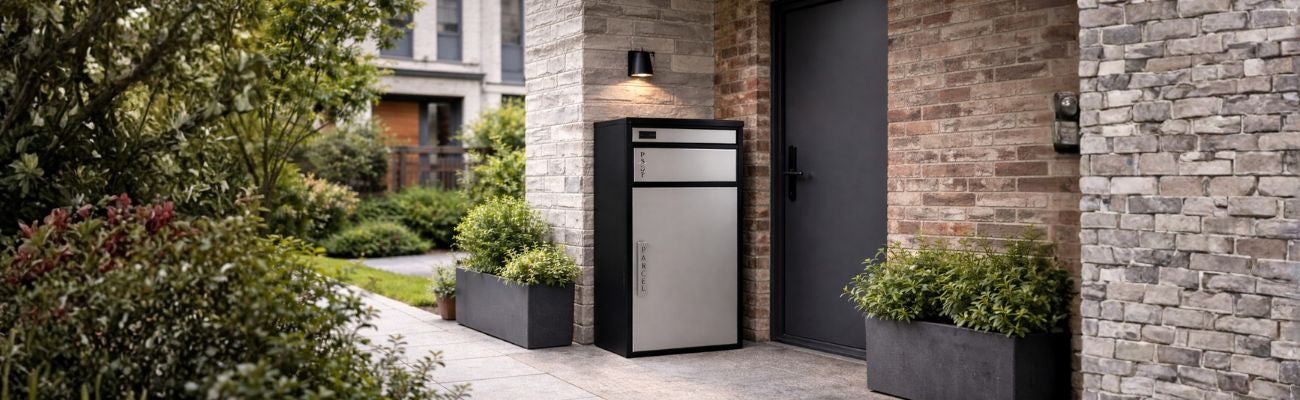 Welke bedrijven leveren brievenbussen met ingebouwde pakketvakken?