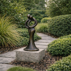 Bronzen beeld abstract