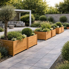 Houten plantenbak vierkant