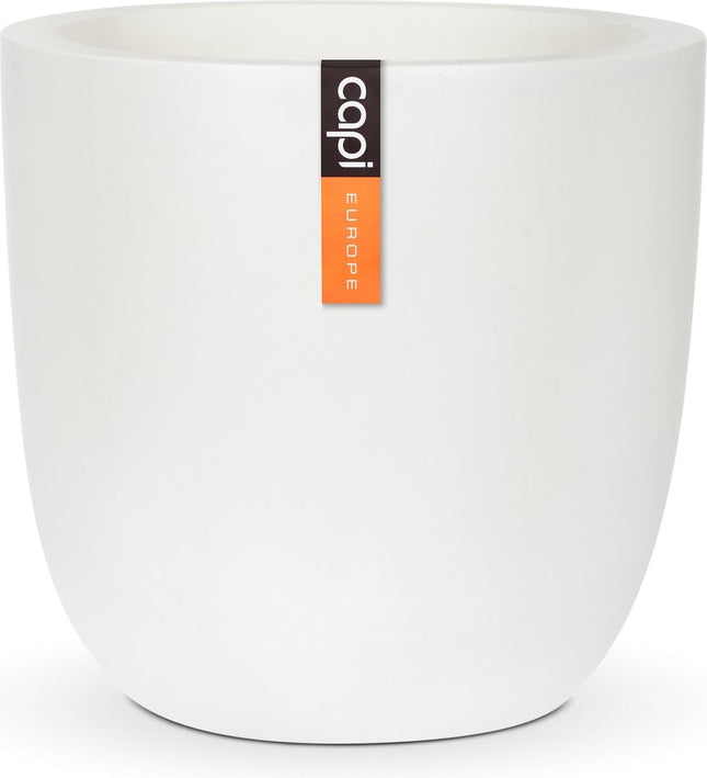 Capi Europe - Bloempot bol 37x37 - Wit - Bloempot voor buiten - WFL932