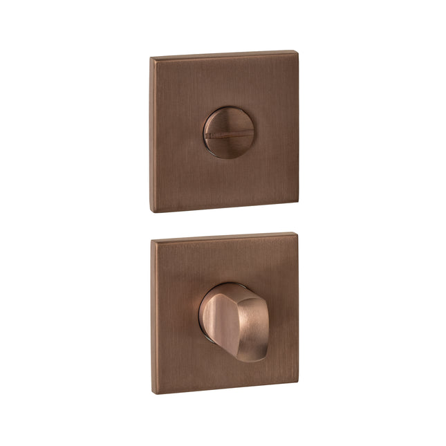 Intersteel verdecktes Toilettenschloss 53x53x6mm mit Stift 6-8mm PVD Bronze