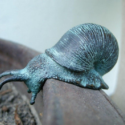 Bronzen beeld Mini slak 6x3x7cm