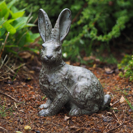 Bronzen beeld Staand konijn 36x15x26cm
