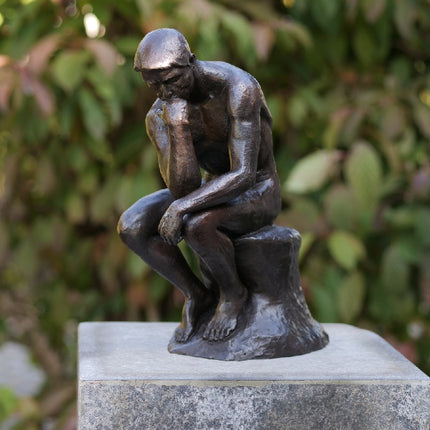 Bronzen beeld Denker van Rodin 29 cm 29x12x24cm