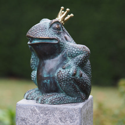 Bronzen beeld Koningskikker 17x11x13cm