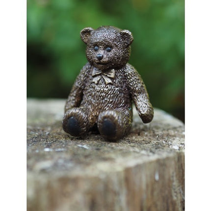 Bronzen beeld Kleine teddy beer 8x7x7cm