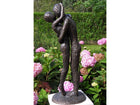 Bronzen beeld Modern liefdespaar 48x19x20cm