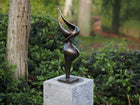 Bronzen beeld Abstract sculptuur 52x11x18cm