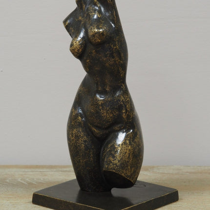 Bronzen beeld Kleine vrouwen torso 27x14x14cm