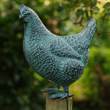 Bronzen beeld Hen 20x10x19cm