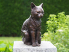 Bronzen beeld Kat 27x12x19cm