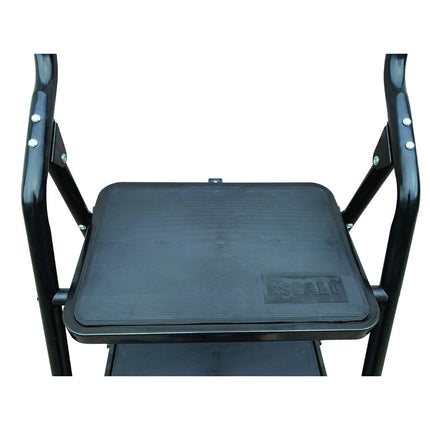 Escalo Trapladder Big  Step 4 Brede Tr. - Zwart