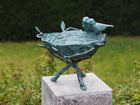Bronzen beeld Vogelbad 29x31x37cm