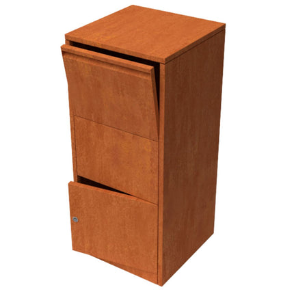 Geroba Pakketbrievenbus Giftu Cortenstaal