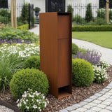 Geroba Parsel posta kutusu Pakun Corten çelik