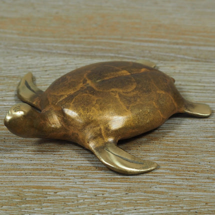 Bronzen beeld Schildpad 3x13x11cm