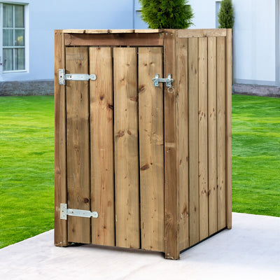 Mülltonnenbox aus Imprägniertes Holz 1x 240 Liter 73 × 87,5 × 119 cm