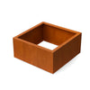 Geroba Artesa corten steel planter square 80x80x60cm 44kg