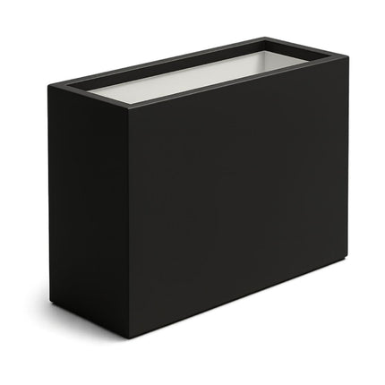 Polyester plantenbak 90x25x80 cm - Gitzwart (RAL 9005)