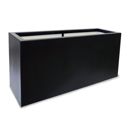 Polyester plantenbak 120x46x80 cm - Zwartgrijs