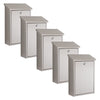 Practo Garden Brievenbussen Dallas RVS  | Set van 5 stuks