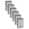 Practo Garden Brievenbussen Dublin zilvergrijs | Set van 6 stuks