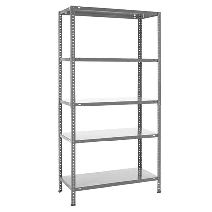 Practo Metalen opbergrek 180x90x40 cm – 5 legborden – Galva