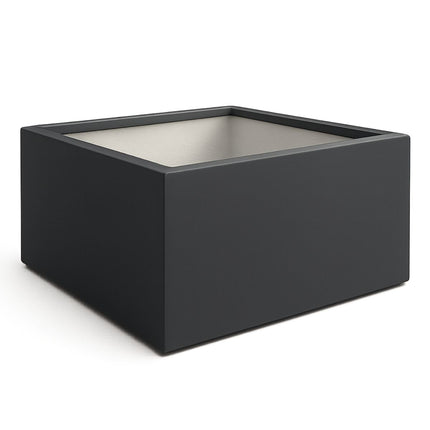 Polyester plantenbak 160x160x80 cm - Zwartgrijs (RAL 7021)