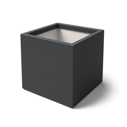 Polyester plantenbak 80x80x80 cm - Zwartgrijs (RAL 7021)