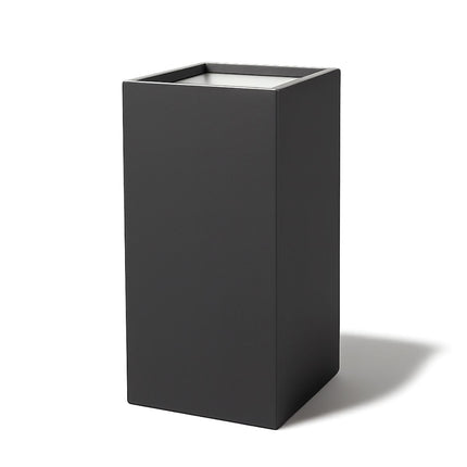 Polyester plantenbak 50x50x100 cm - Zwartgrijs