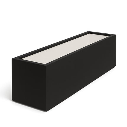 Polyester plantenbak 200x40x40 cm - Gitzwart (RAL 9005)
