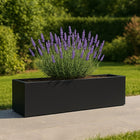 Polyester plantenbak 190x40x40 cm - Gitzwart (RAL 9005)