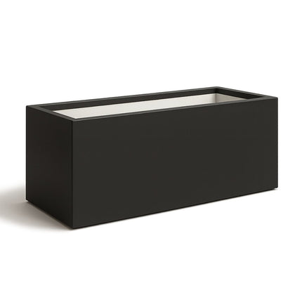Polyester plantenbak 120x40x50 cm - Gitzwart (RAL 9005)