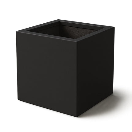 Polyester plantenbak 60x60x60 cm - Gitzwart (RAL 9005)