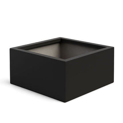 Polyester plantenbak 80x80x40 cm - Gitzwart (RAL 9005)