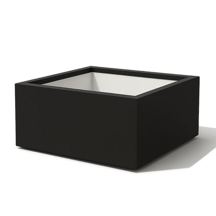 Polyester plantenbak 120x120x40 cm - Gitzwart (RAL 9005)