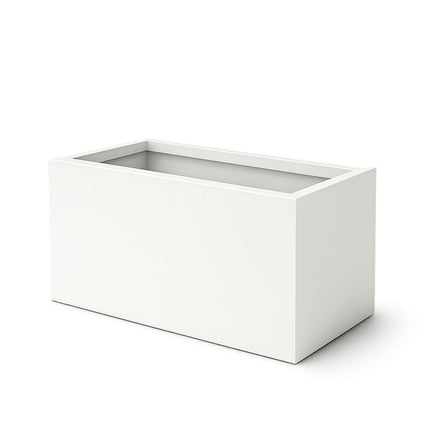 Polyester plantenbak 80x40x40 cm - Zuiver Wit (RAL 9010)