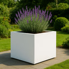 Polyester plantenbak 160x160x100 cm - Zuiver Wit (RAL 9010)