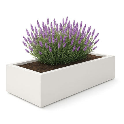 Polyester plantenbak 223x100x32 cm - Zuiver WIt (RAL 9010)