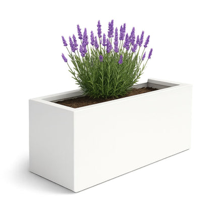 Polyester plantenbak 162x60x70 cm - Zuiver Wit (RAL 9010)