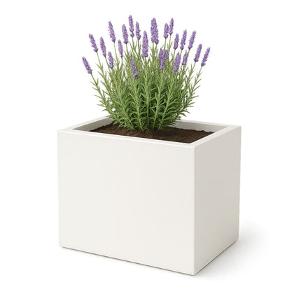 Polyester plantenbak 70x50x60 cm - Zuiver Wit (RAL 9010)