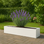 Polyester plantenbak 208x30x20 cm - Zuiver Wit (RAL 9010)