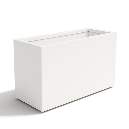 Polyester plantenbak 120x46x80 cm - Zuiver Wit (RAL 9010)