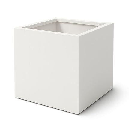Polyester plantenbak 100x100x80 cm - Zuiver Wit (RAL 9010)