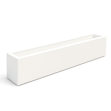 Polyester plantenbak 208x30x20 cm - Zuiver Wit (RAL 9010)
