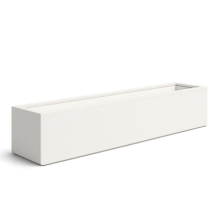Polyester plantenbak 200x40x33 cm - Zuiver Wit (RAL 9010)