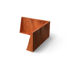 Geroba Keerwand Fronta Cortenstaal binnenhoek 100x100x35 cm