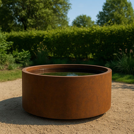 Ronde Vijver cortenstaal 100x50cm 68kg