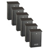 Practo Garden Brievenbussen Dublin Mat Zwart | Set van 6 stuks