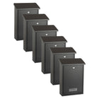 Practo Garden Brievenbussen Dublin Mat Zwart | Set van 6 stuks